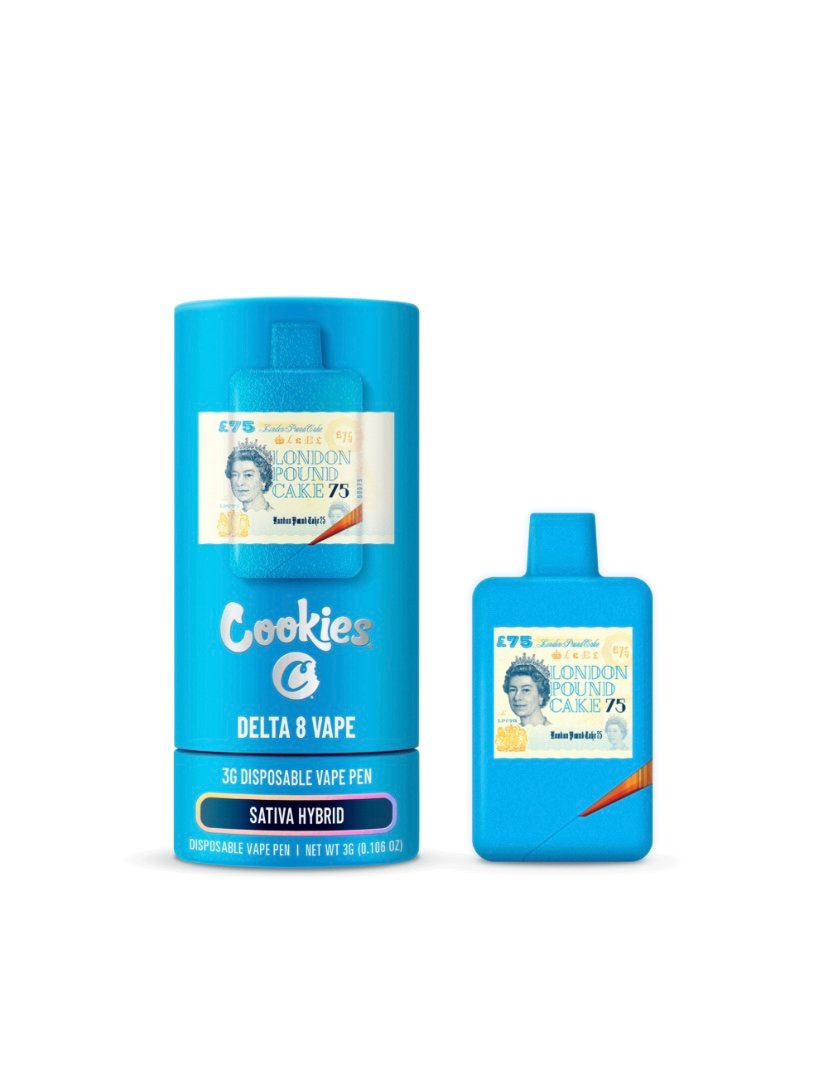 London Pound Cake 75 (Sativa Hybrid)-Cookies Delta 8 Disposable 3G