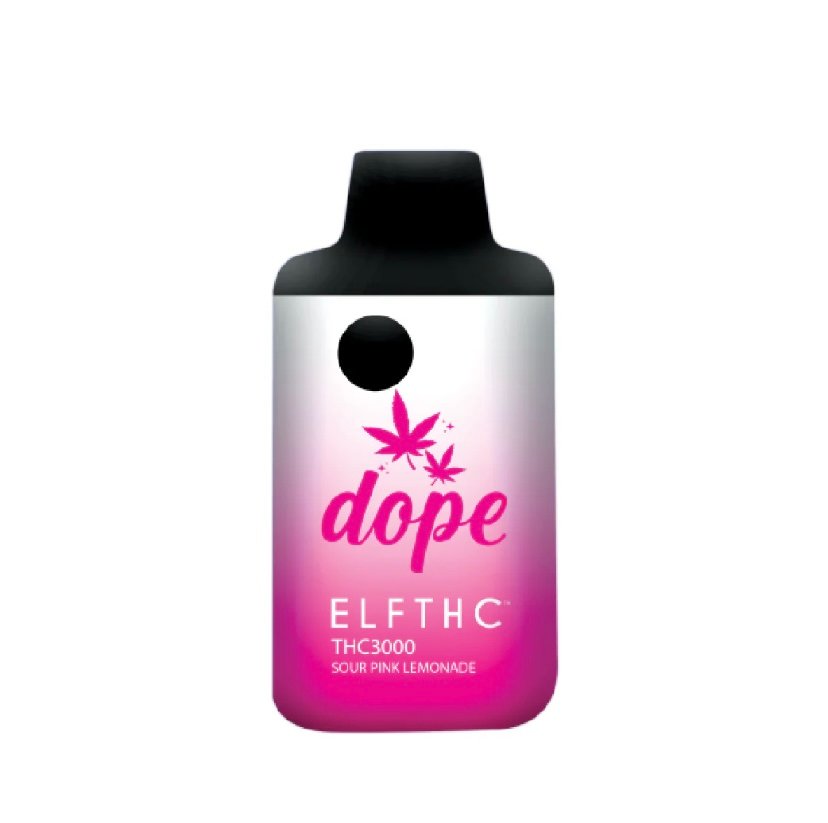 Sour Pink Lemonade High Potency Blend Delta 8 + THC-P + THC-X 3g Disposable By ELF THC