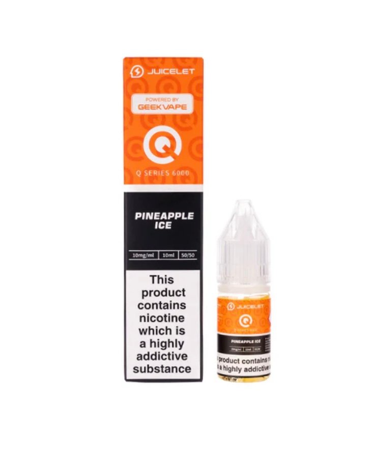 Pineapple Ice Q Series 6000 Nic Salt E-Liquid by Juicelet