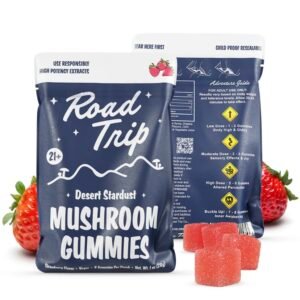 DESERT STARDUST MUSHROOM GUMMIES - STRAWBERRY