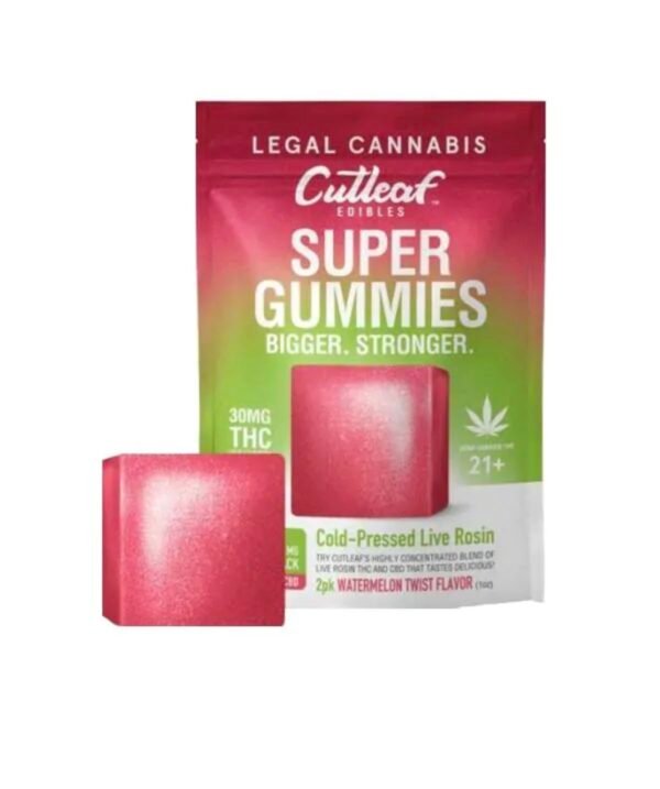 CUTLEAF COLD-PRESSED LIVE ROSIN CBD/THC SUPER GUMMIES 120 MG - Vapes ...