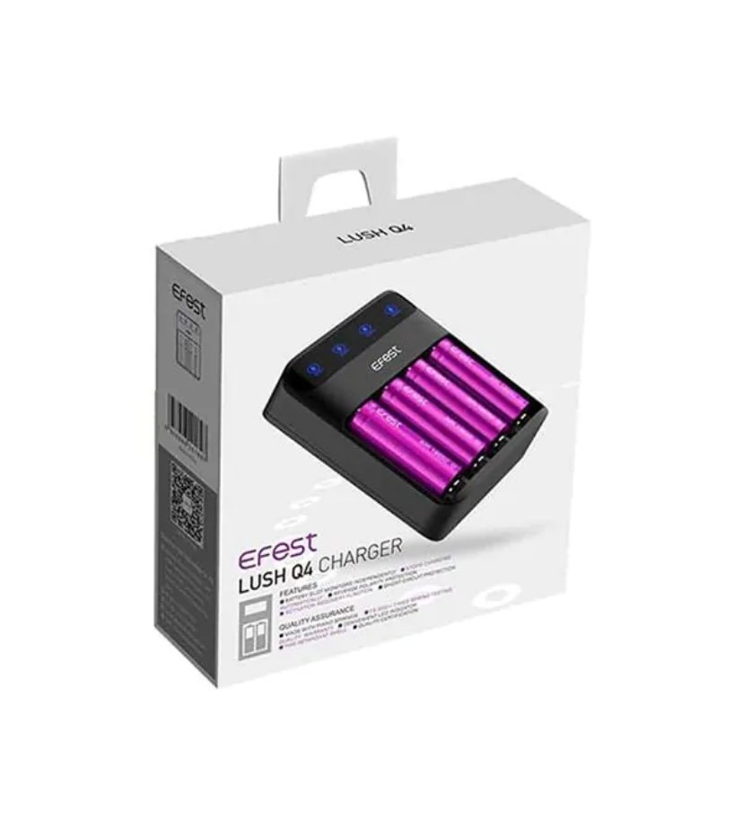 EFEST LUSH Q4 BATTERY CHARGER 4-BAY INTELLIGENT LED - Image 3