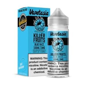 VAPETASIA KILLER FRUITS BLUE RAZZ TFN E-JUICE 100ML