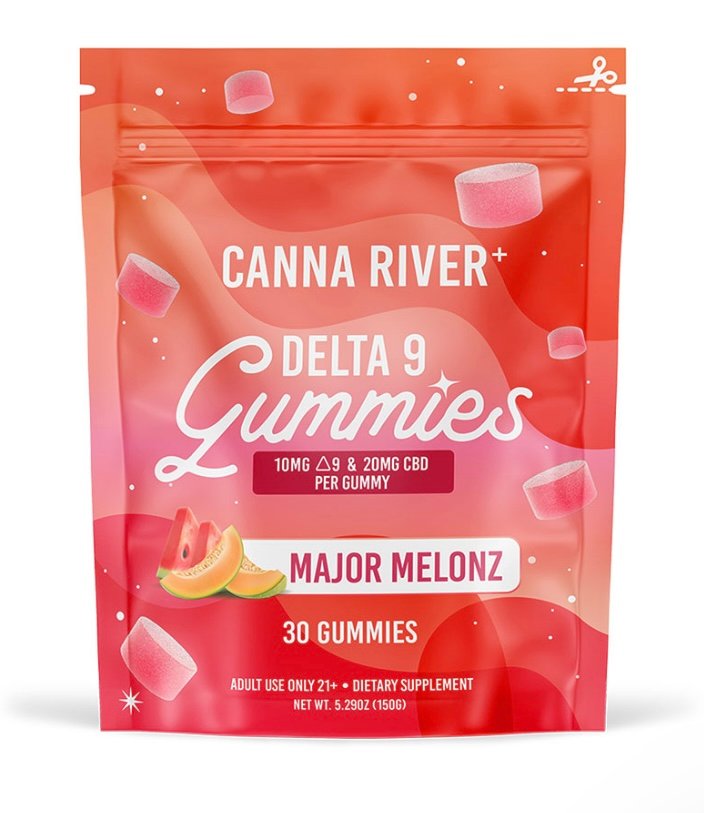 DELTA 9 THC GUMMIES WITH CBD – MAJOR MELONZ – CANNA RIVER